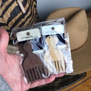 Lightweight Laser Cut Boho Ethnic Hair Pick Earrings